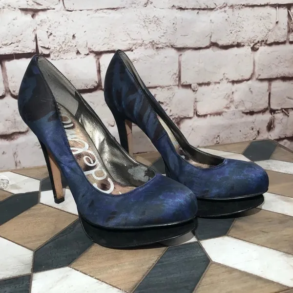 Sam Edelman Ulysa Platform‎ Pump In Midnight Blue - Image 6