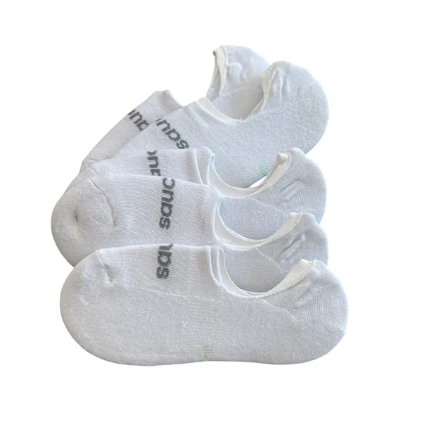 NEW Saucony Women’s No Show Cushioned Invisible Liner Socks White 5 Pairs - Image 3