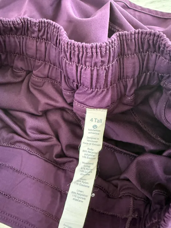 Lululemon Hotty Hot Shorts Dark Purple - Image 3