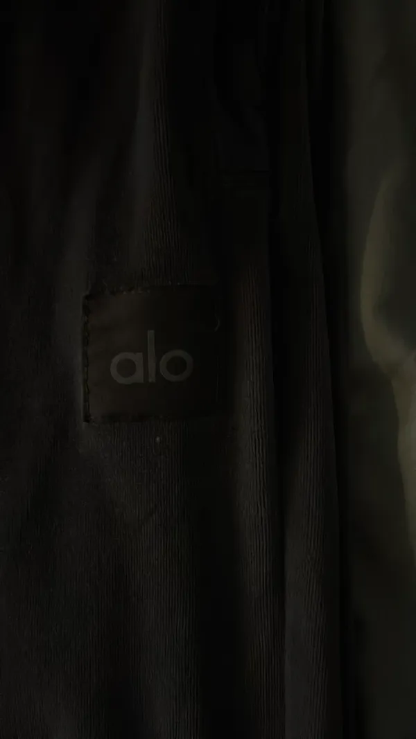 Brown velvet alo joggers - Image 3