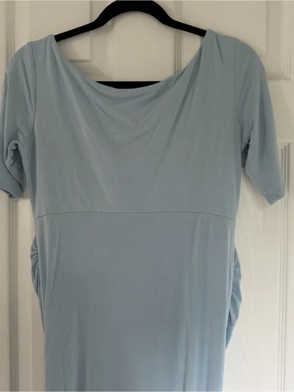 Asos Maternity Pale Blue Dress Size 8 - Image 8