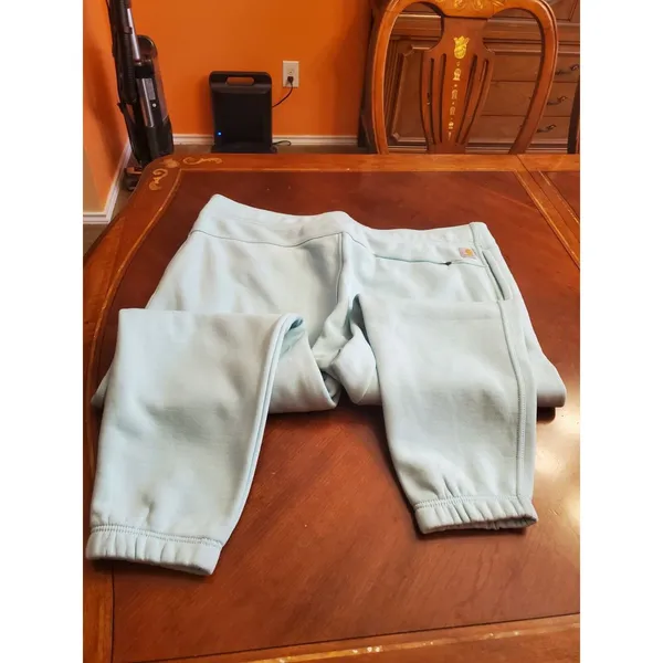 Women’s Carhartt Relaxed Fit Jogger Sweatpants baby blue BN5510-W 2X 20W-22W - Image 10