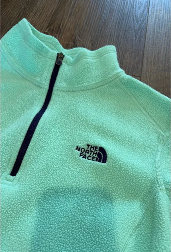 Aqua North Face Quarter Zip - Image 2