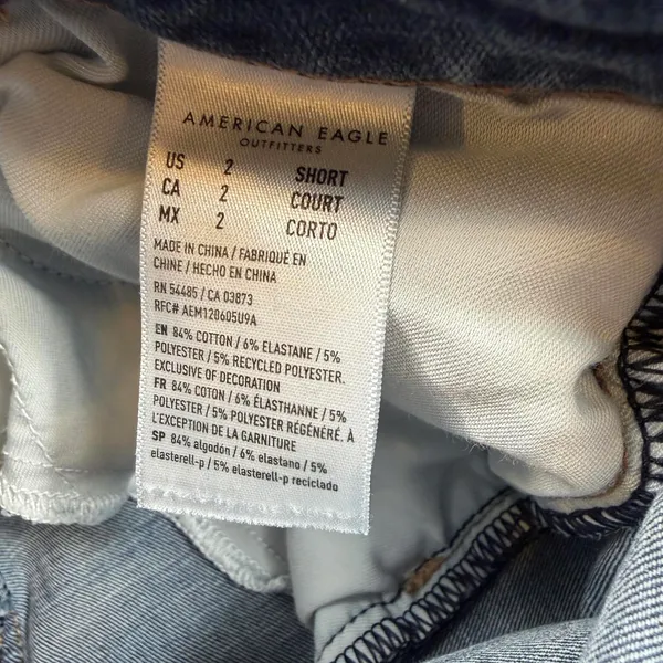 American Eagle Super Hi Rise Jegging Jeans Womens 2 Short Blue Stretch Skinny - Image 6