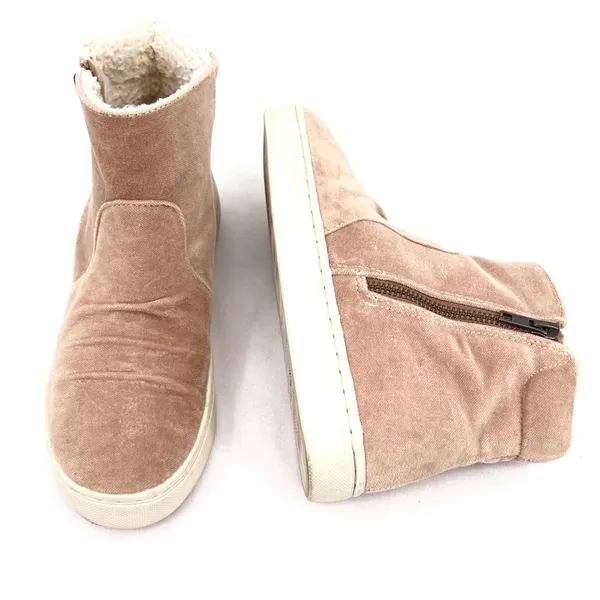 Billabong Sweet Spot Dune Tan Vegan Suede Sherpa Lined Zip Ankle Booties Size 6 - Image 12