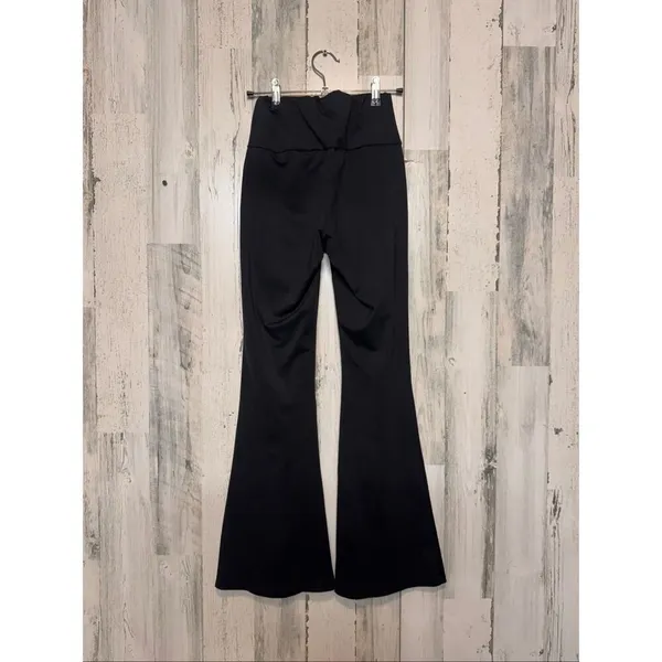 Y2K Black Flare Pants Women’s XSMALL Stretch High Rise Retro Bootcut - Image 6