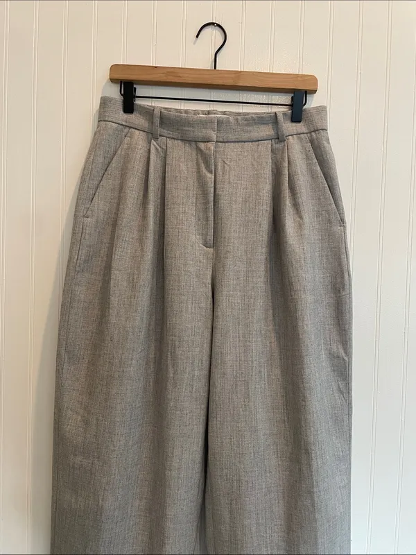 ABERCROMBIE & FITCH Curve Love A&F Sloane Tailored Wide Leg Pant Size 30 | 10L - Image 5