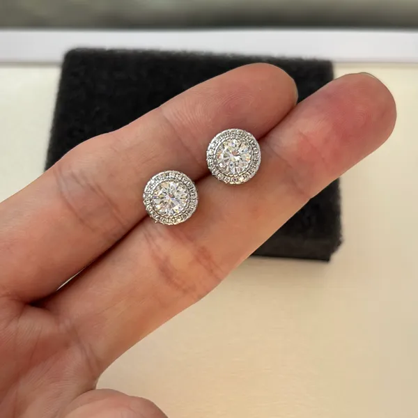 10mm CZ Stud Earrings for Men Women Streetwear Hip Hop Punk Unisex Earrings - Image 7