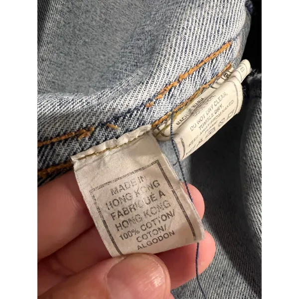 Vintage 90’s Women’s PePe Denim Vest M - Image 5