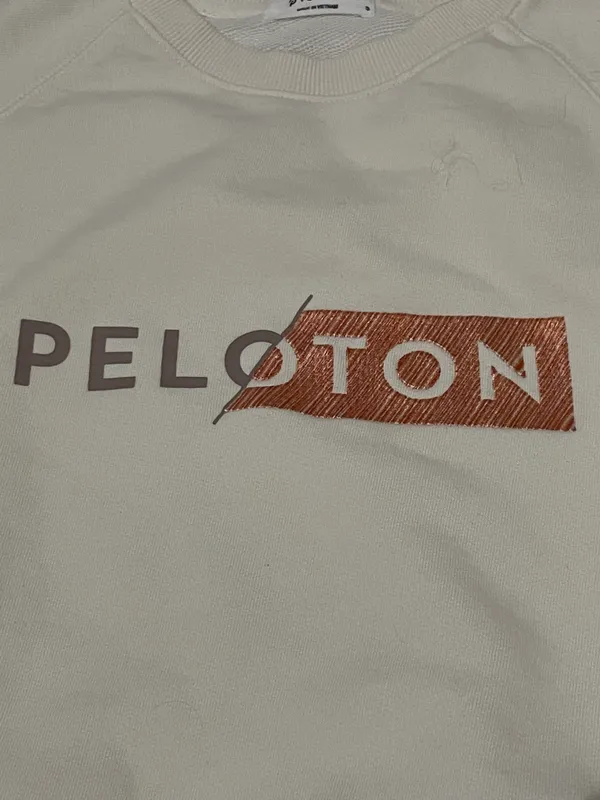 Peloton New White And Pink Sweatshirt S - Image 3
