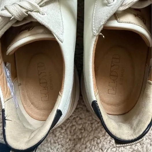 Lloyd White Leather Sneakers Size 9 - Image 6