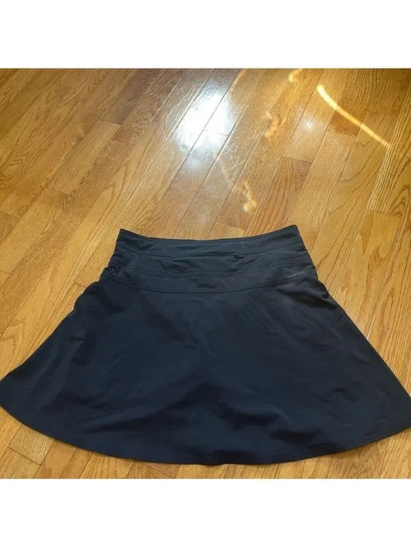 Athleta High Rise Athletic Tennis Skort 19.5" black size 14 skirt golf - Image 5