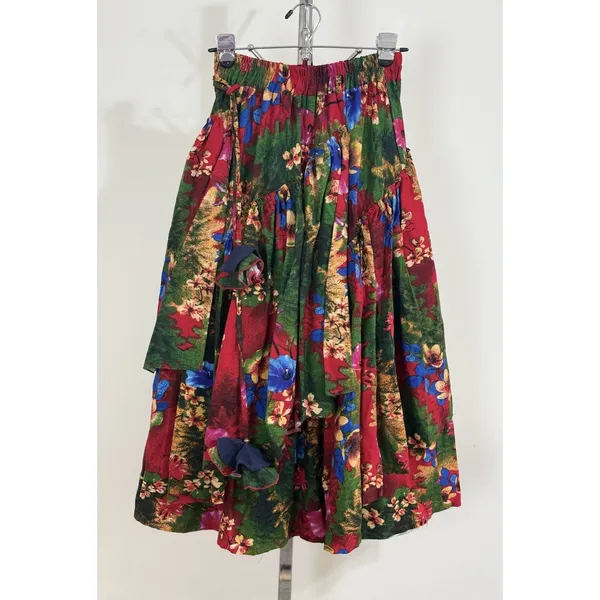 Vintage Women’s Maxi Skirt Floral Boho Layered Festival Whimsigoth Size XS NWT - Image 3