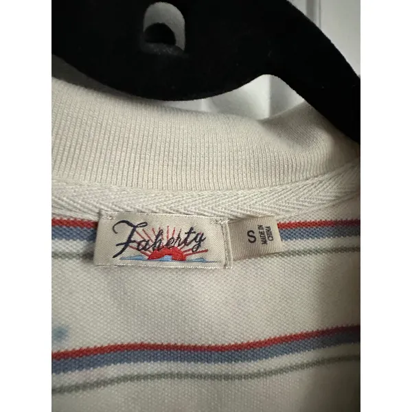 Faherty Women's Striped Polo Shirt Dress - Short Sleeve Casual Small‎ - Image 5