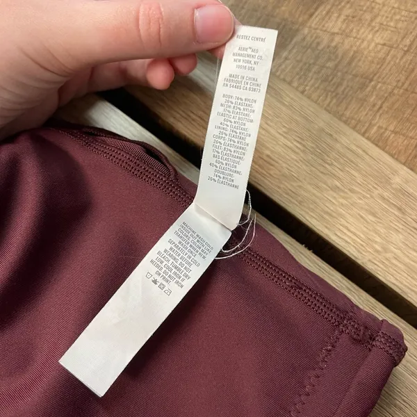 OFFLINE By Aerie Goals One Shoulder Sports Bra in Royal Berry Size XL Activewear - Image 9