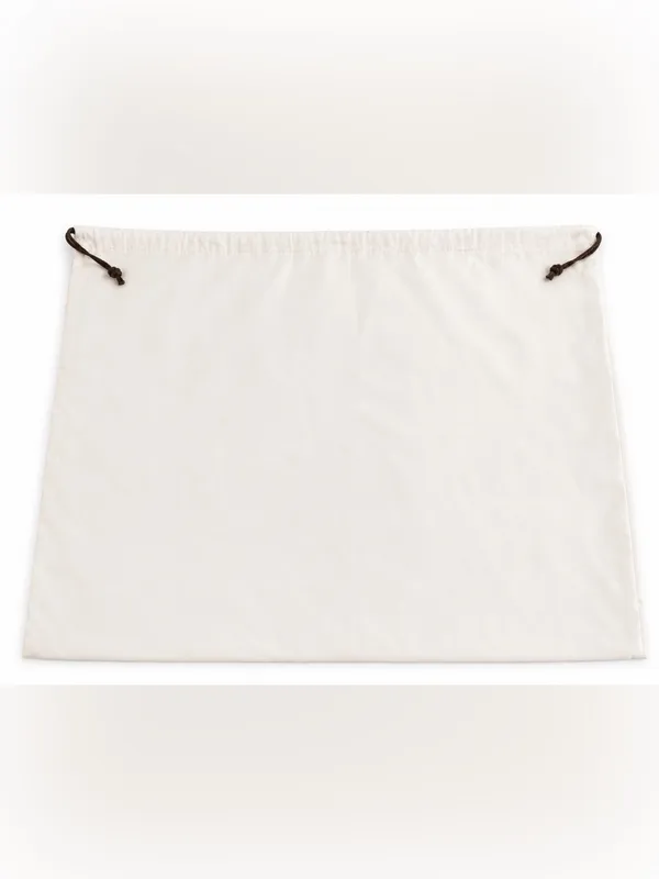 Coach Cream Drawstring Dust Bag with Logo - Image 2