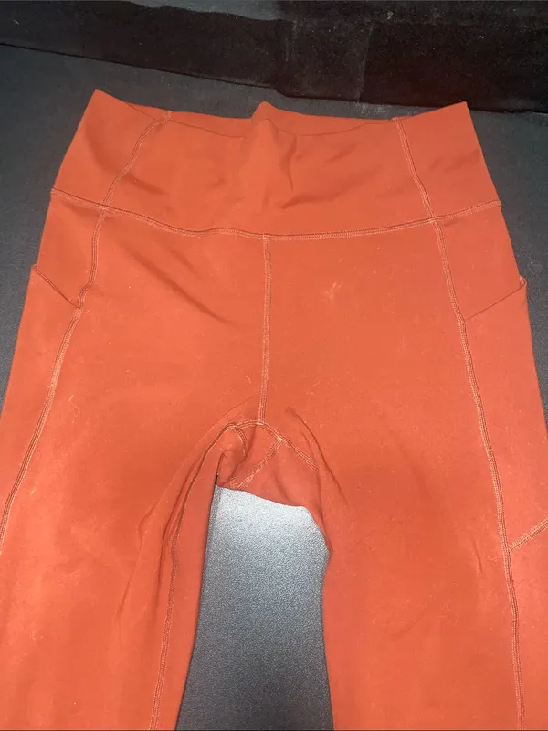 Fabletics Rust Leggings with Pockets Sz L - Image 4