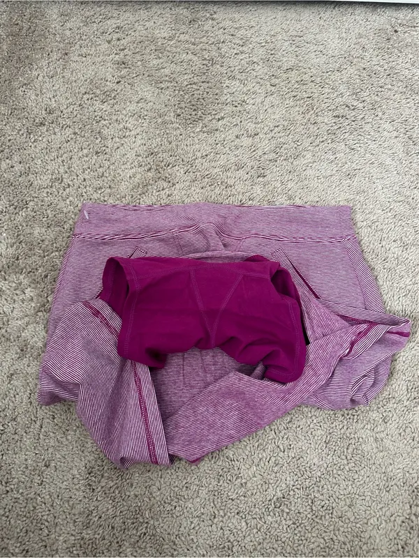 T by Talbots Purple White Stripe Skort Size S - Image 7