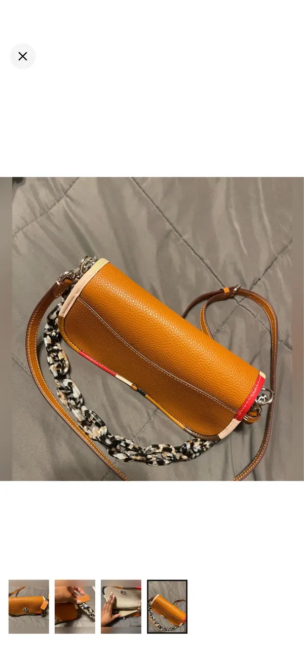Coachtopia Coach Mini Wavy Dinky Bag Cloud Leather - Image 3