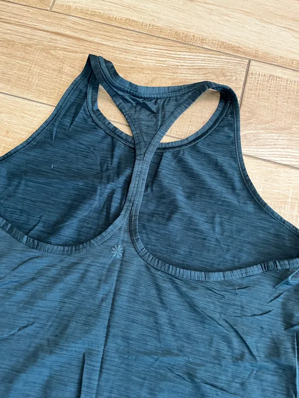 Womens Athleta Blue Racerback Tank - L - Image 4