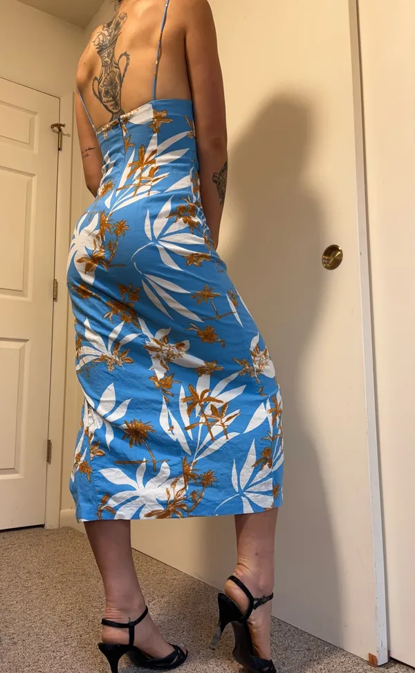 Blue floral sundress Zara - Image 3