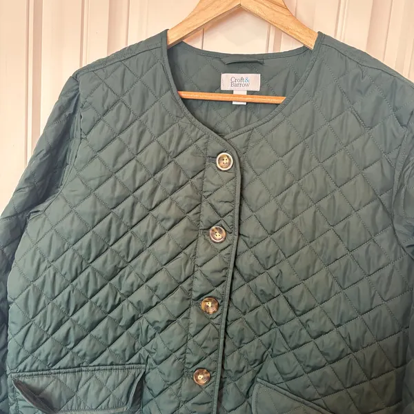 Croft & Barrow Hunter Green Quilted Jacket Size Large‎ - Image 3