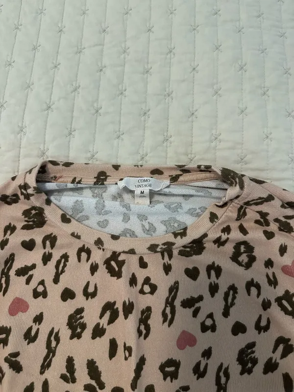 Como vintage cheetah print pajama set - Image 3