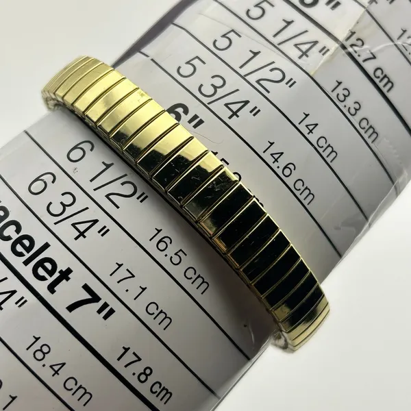 Gold-tone Oval Case Stainless Steel Stretch Band Women’s Watch Working - Image 8