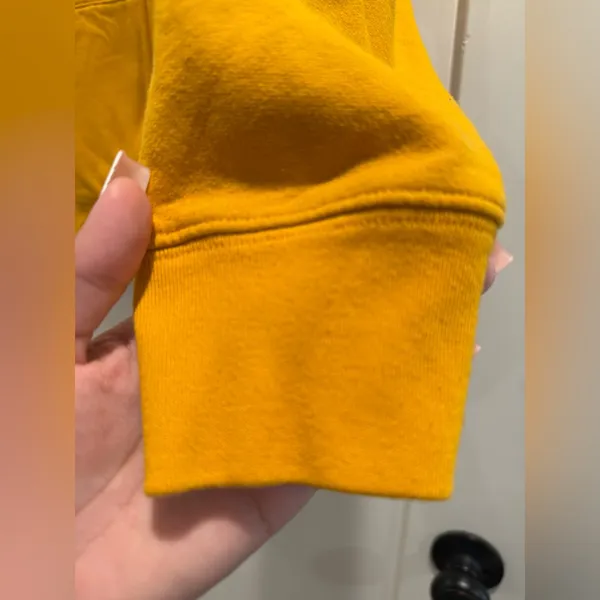 GAP Women's‎ Yellow Zip Hoodie Size L - Image 6