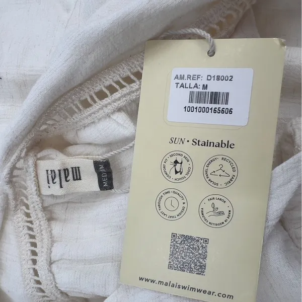 NWT Anthropologie Malai Salt Sleeveless Mini‎ Swing Dress Sz M - Image 6