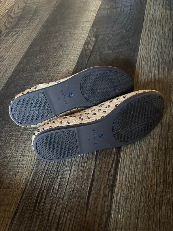 Rothy’s The Loafer Leopard Print Round Toe Slip-On Ballet Flats Size 11 Classic - Image 8