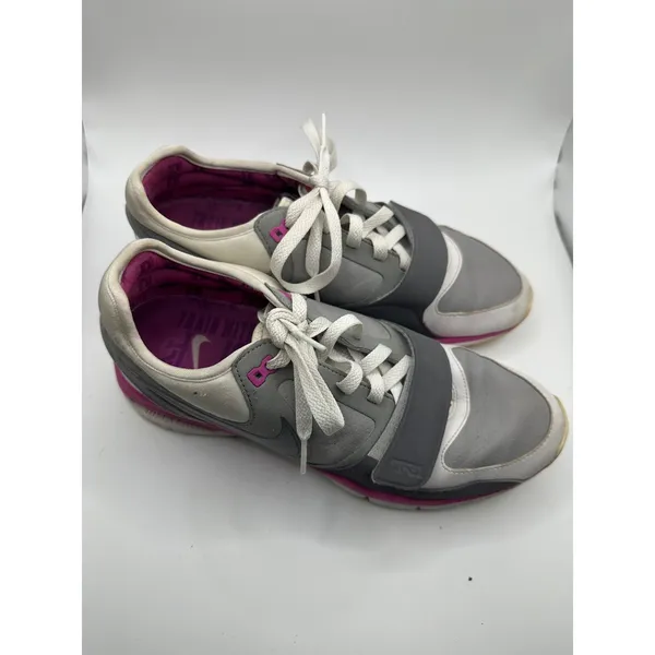 Nike Air Max 90 Women's Shoes Gray Pink‎ Size 9 - Image 2