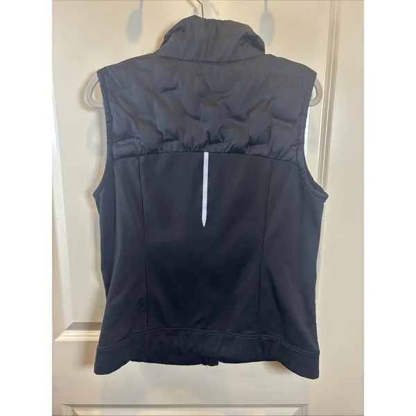 Calia Pure Black Cold Dash Run Slim‎ Puffer Vest Running Reflective Size Large - Image 5