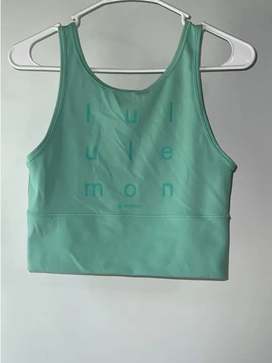 Lululemon Mint Green Crop Top Bra - Image 2