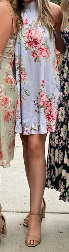 Lulus Floral high neck dress - Image 5