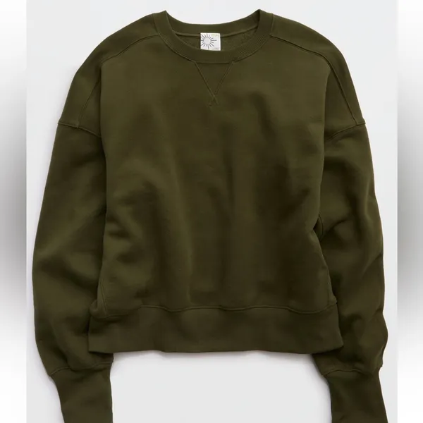 Aerie Cloud Fleece Classic Crewneck Sweatshirt - Image 2