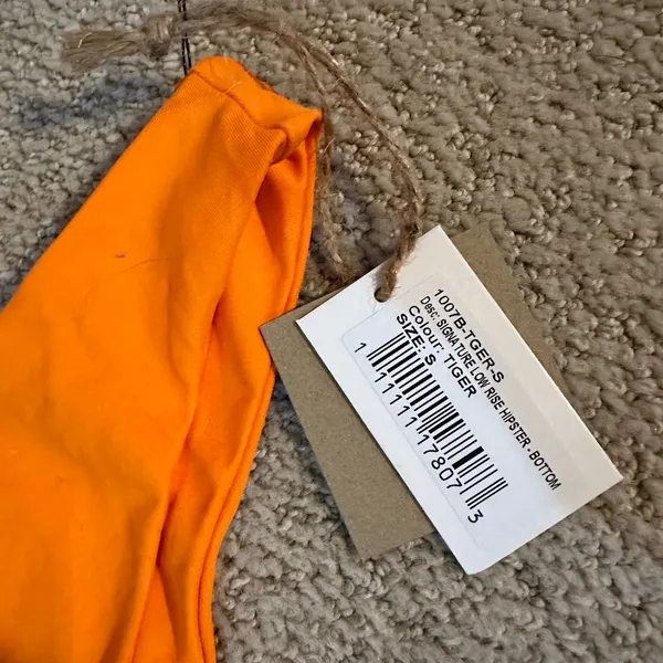 NWT Toast x Free People low rise bikini bottom Tiger small - Image 3