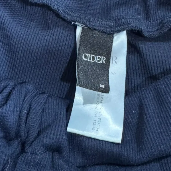 Cider Elastic Waist Wide Leg Blue Pants Women’s Medium - Image 2
