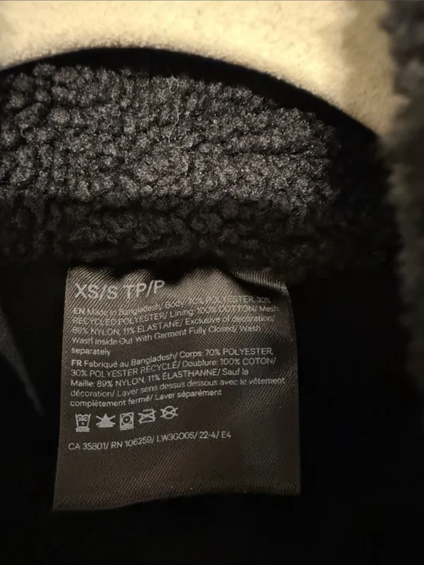 Lululemon Scuba Oversized Fleece Funnel Neck Black - Size XS/S - Image 9