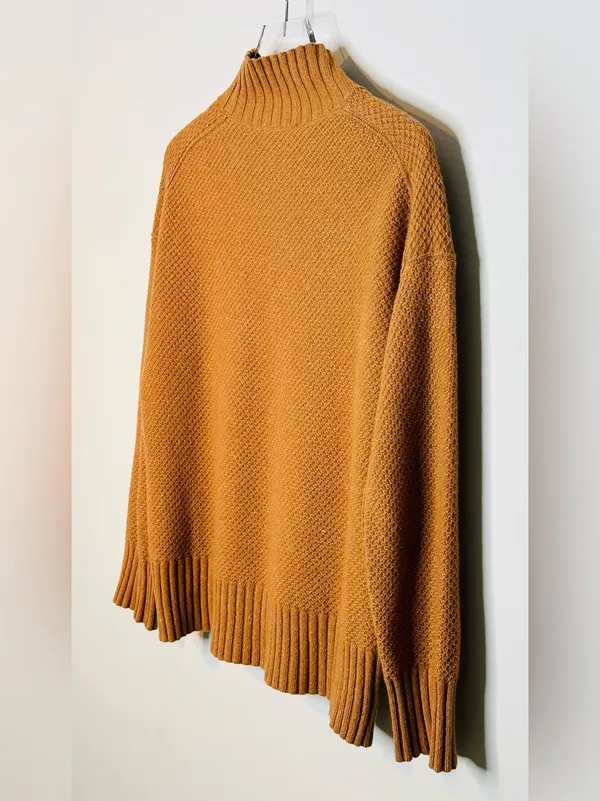 Everlane Oversized Cashmere Tan Brown Camel Sweater Top - Image 7