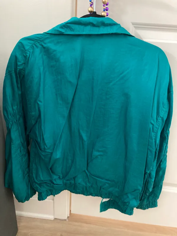 Vintage 80s Jacket Green - Image 3