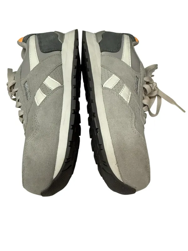Reebok Women's Harman Composite Toe Light Gray Suede Work Sneakers Orange Trim - Image 3