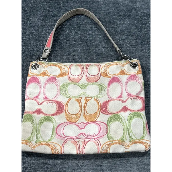 Coach Poppy M1093-17049 Dream "C" Hippie Scribble Hobo/Satchel/Crossbody Y2K Bag - Image 7