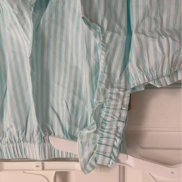 Few Moda kourt Aura Two-Piece Pajama Set -‎ Size M - Mint Stripe - NWT - Image 8