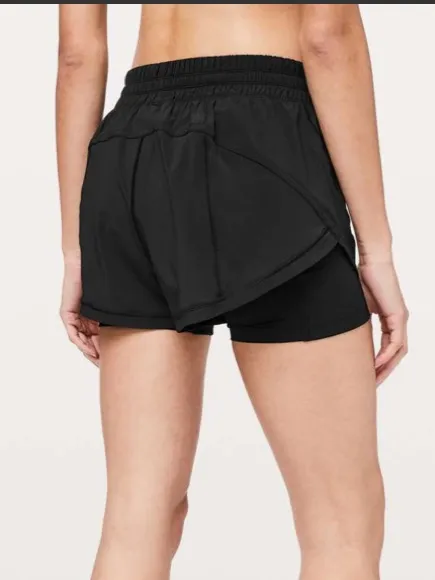 Lululemon Hotty Hot Squat Strong Shorts Lined Bike Biker Black - Image 4