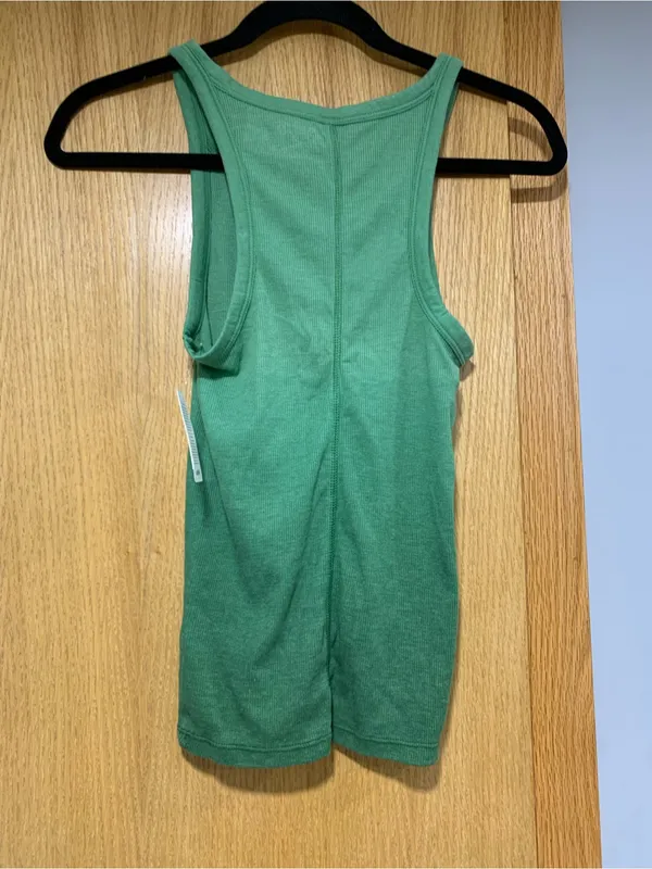 Aerie Green Ombre Ribbed Scoop-Neck Tank - Size Medium - Image 2