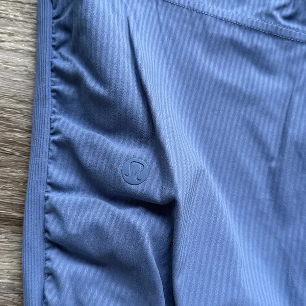 lululemon  Dusty Blue Dance Studio Joggers Ruched Drawstring Pants size 10 - Image 5