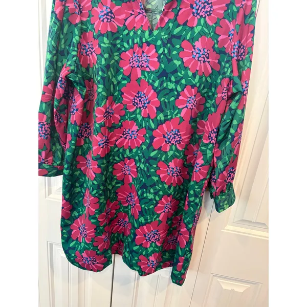 Michelle McDowell‎ Pink Floral Dress Size 1X - Image 5