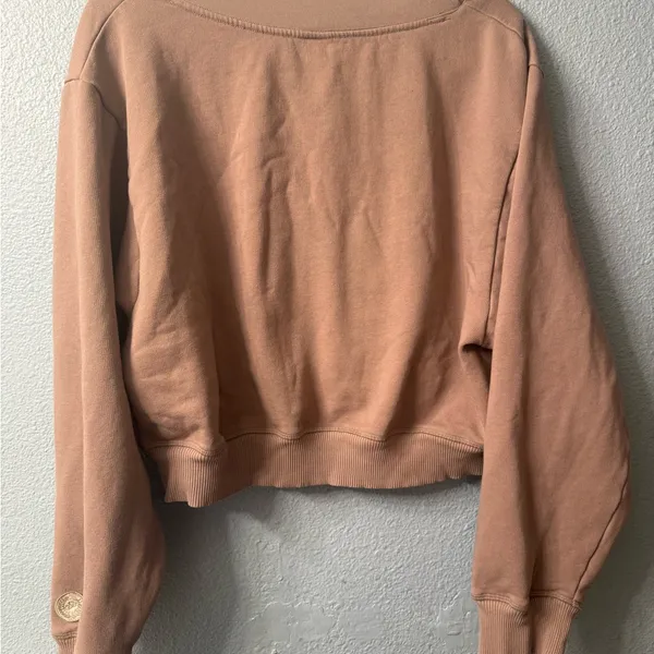 PINK - Victoria's Secret V-Neck Tan Sweater - Image 3