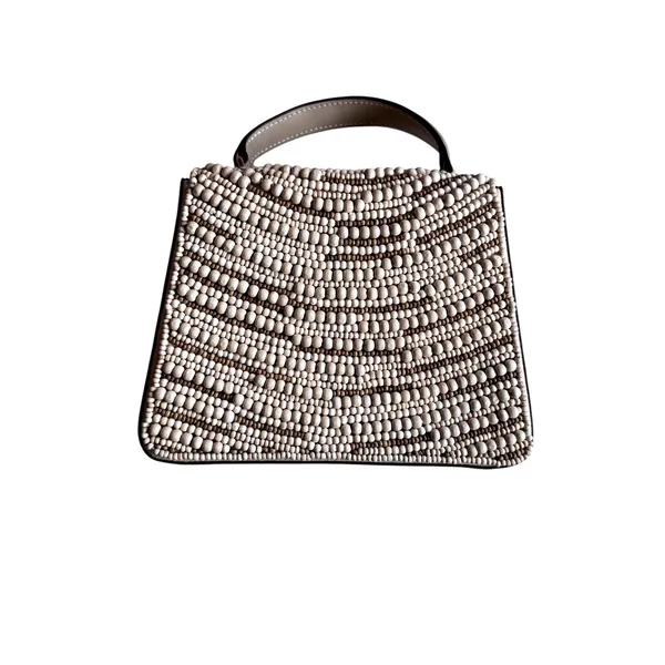 NWOT Cult Gaia Sybil Beaded Top Handle Bag Purse - Image 6